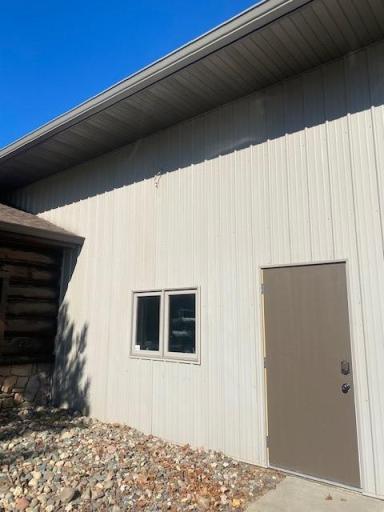 Access door to the onsite rest room in the block 1 building