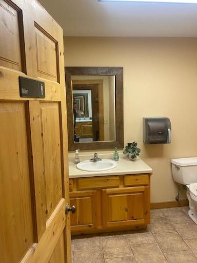 Onsite rest room in the block 1 building you have access to.