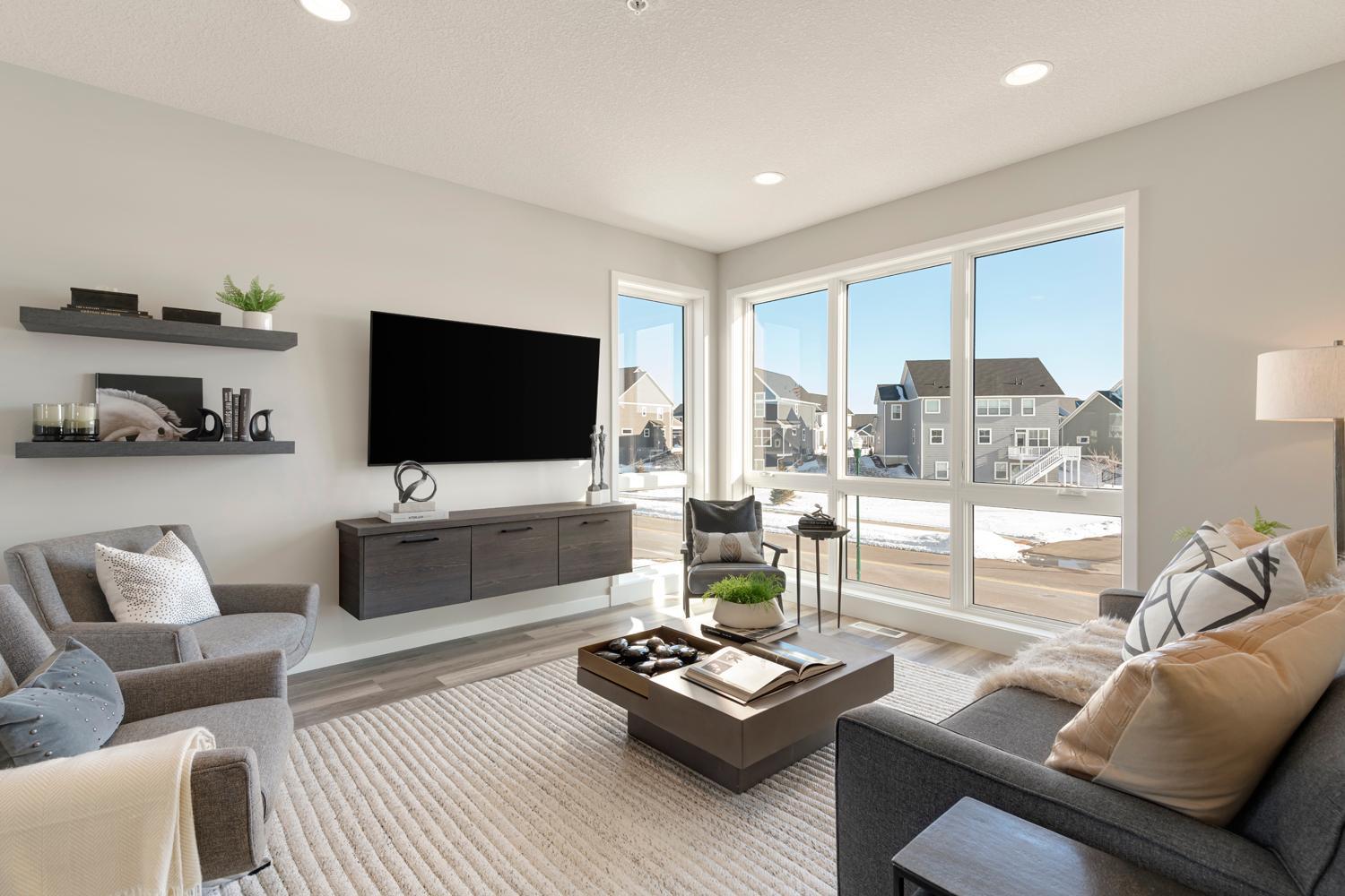Urban inspired interiors with luxury features. Photo is of model home; options and features will vary.