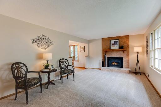 Living Room. Check that gas fireplace - ambiance for those upcoming winter nights.