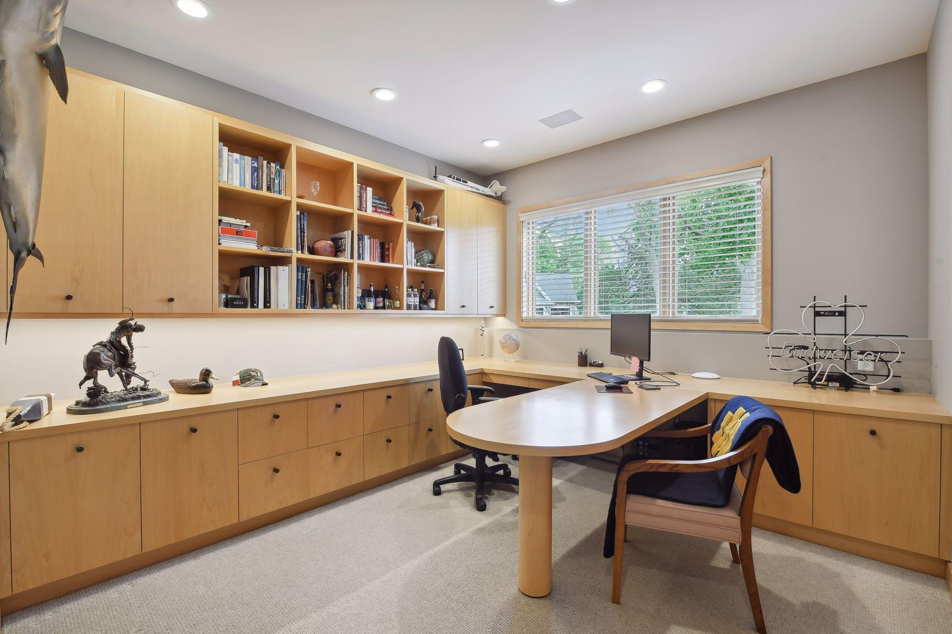 Great office space located in the lower level adds flexibility to the floor plan.