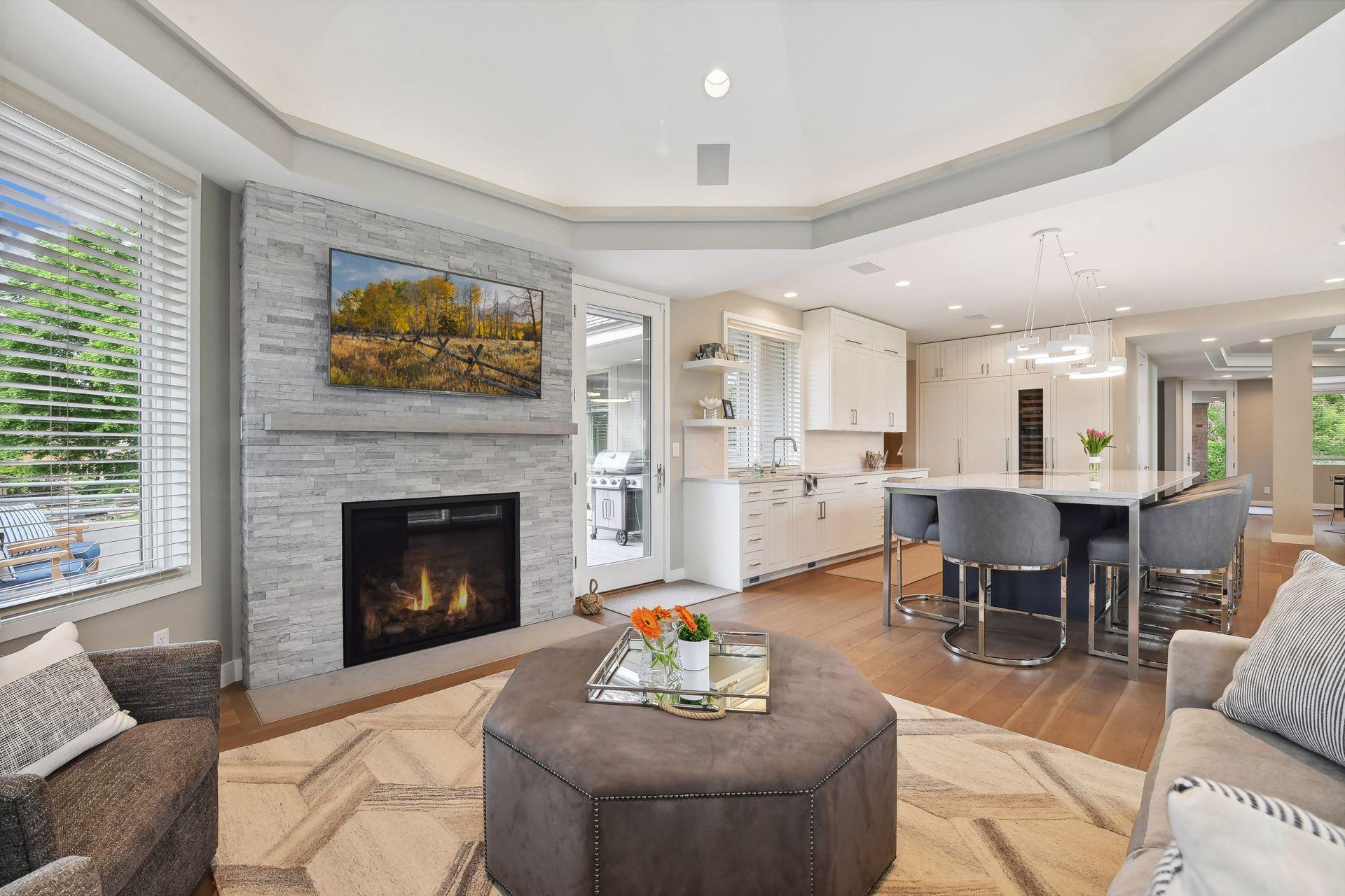 Convenient access to the outdoor deck.