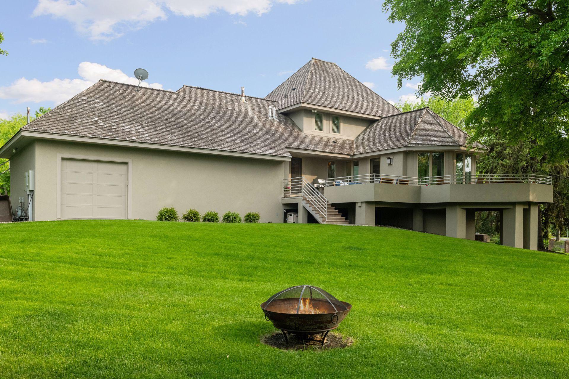 Plenty of space in this yard for a swimming pool or sport court