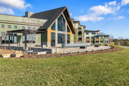 Our Club Room Patio at Hill Farm Condominiums - November 2023