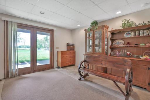 Lower level family room walks out to the back yard under the deck.