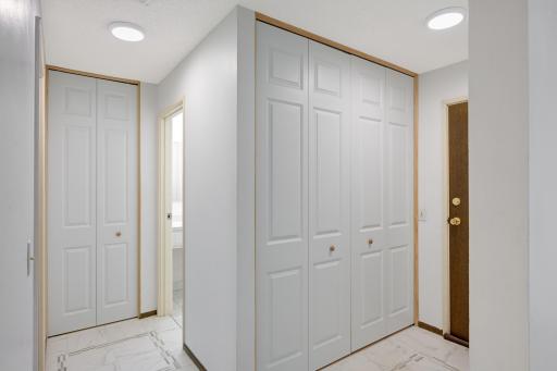 Entry with storage closet