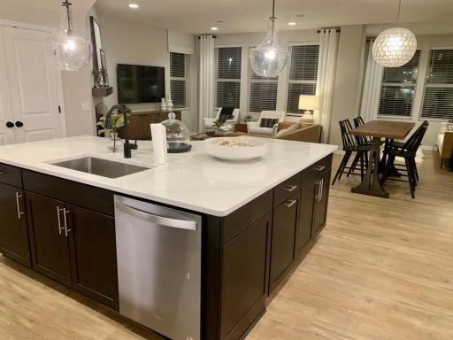 Center Island Kitchen and Great Rm and windows Denali