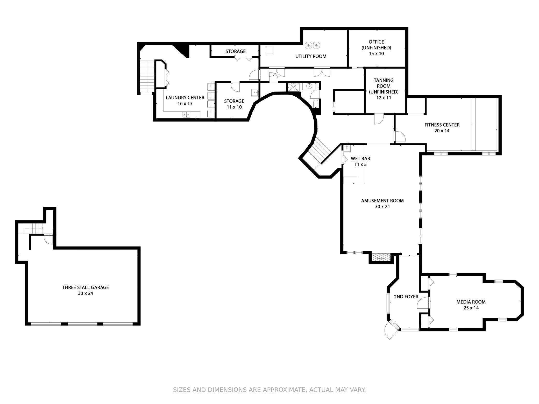 Lower Level Plan - 4960 Safari Pass