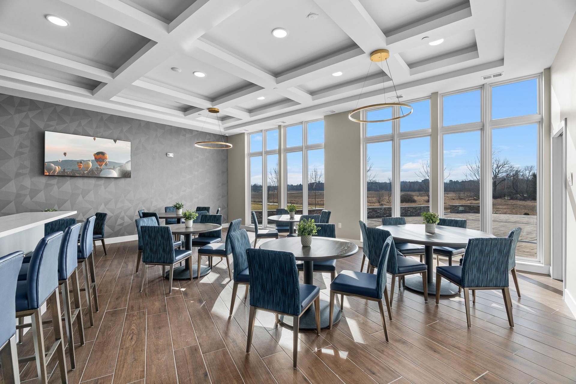 Party Room at Hill Farm Condominiums