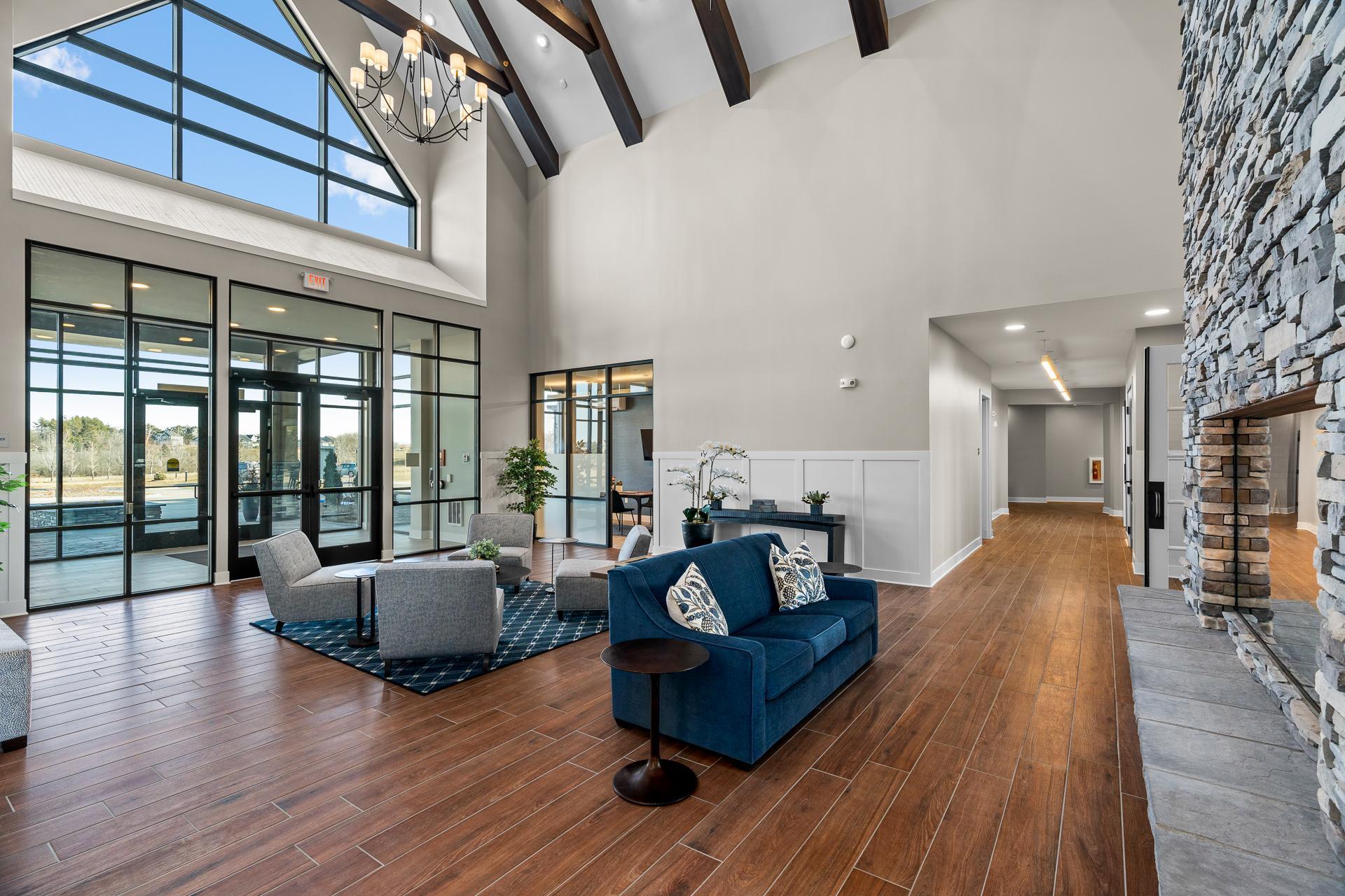 Lobby at Hill Farm Condominiums