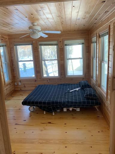 12x12 Main bedroom with walkout patio.