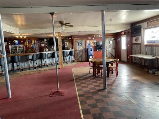 Open concept bar area