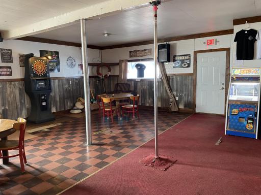 Open concept bar area