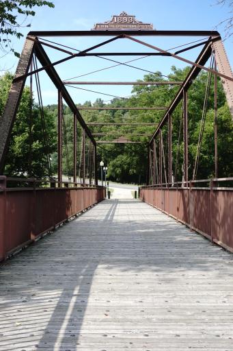Root River State Trail bridge drops bicyclists into downtown Lanesboro
