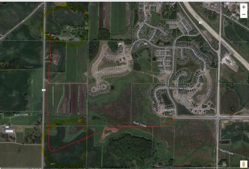 Future City Water and Sewer to follow the Red Line