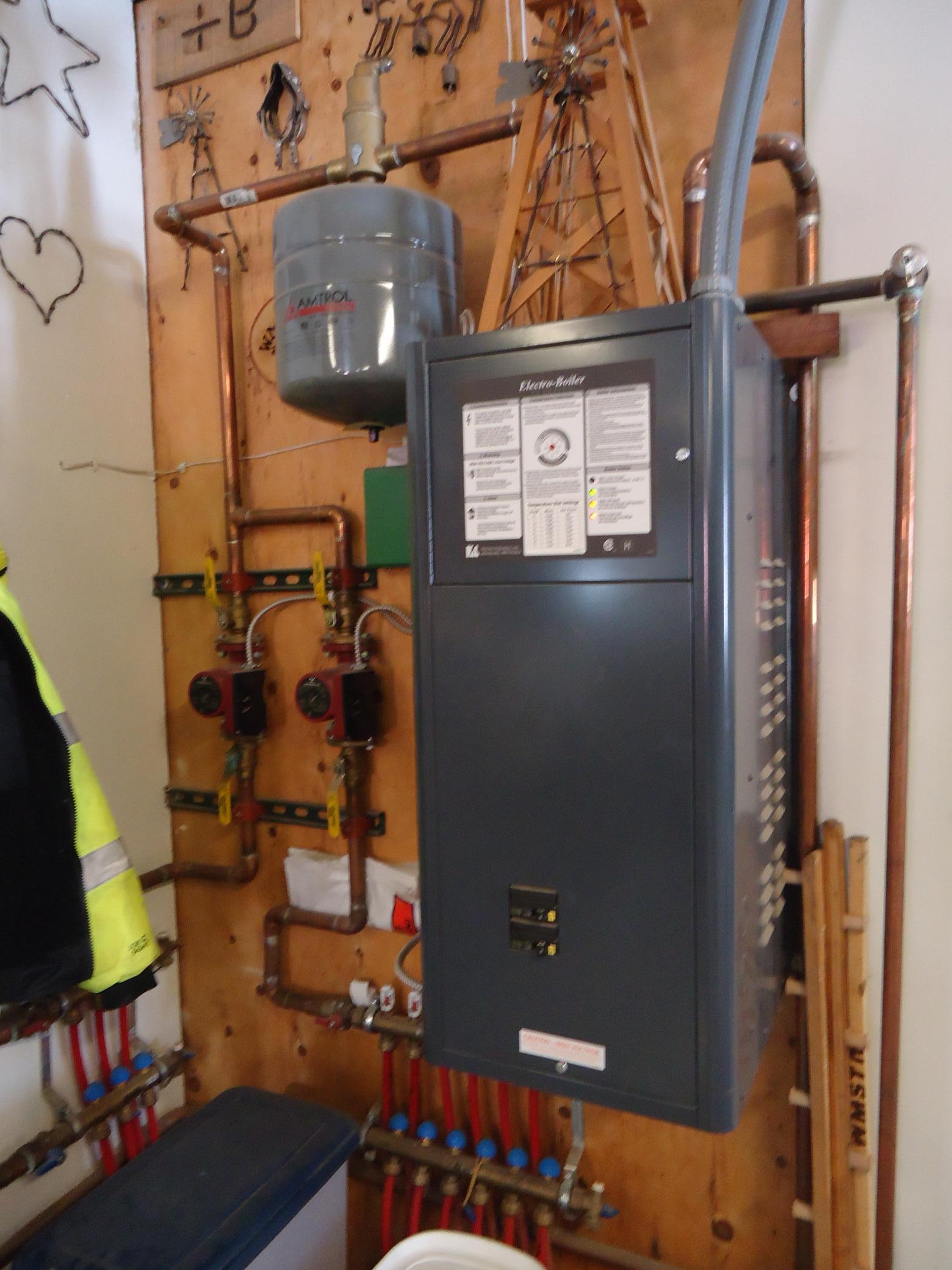 Boiler for in-floor heat