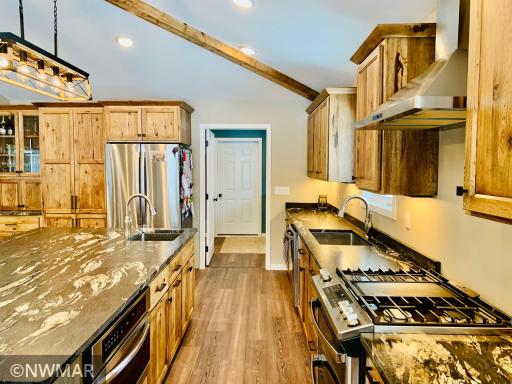 Photo for 1329 26th Avenue NW, Baudette, MN 56623 - Listing #6182486 Custom kitchen with Hickory soft close cabinets