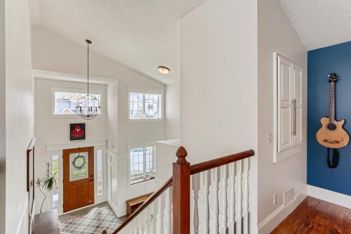 Photo for 410 Lancaster Lane N, Champlin, MN 55316 - Listing #6184032 Look at all the morning light coming in through the windows. Don't miss the storage at the top of the stairs!