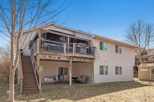 Photo for 410 Lancaster Lane N, Champlin, MN 55316 - Listing #6184032 Do you see that deck bump out for your grill? Entertainers' dream!