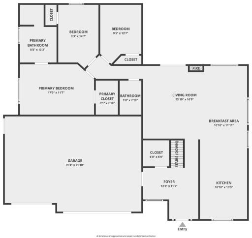Photo for 410 Lancaster Lane N, Champlin, MN 55316 - Listing #6184032 Entry and upper level floor plan. Don't forget to check out the virtual tour!