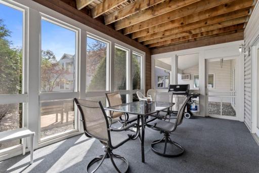 Porch overlooking Courtyard.