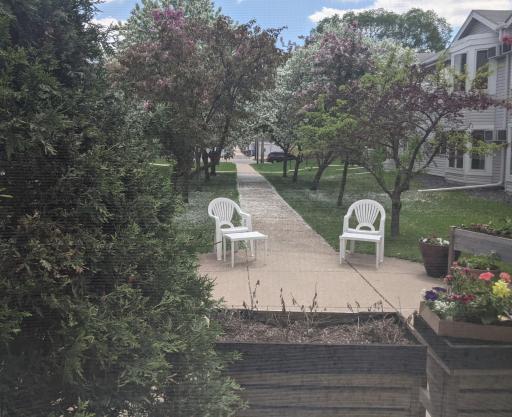 View of Courtyard from Porch