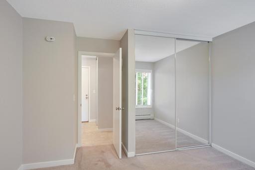 Bedroom with large closet