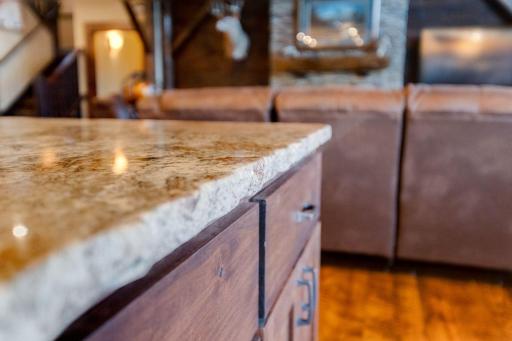 Extraordinary Details Such as the Live Edge Can Be Found Throughout