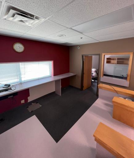 drive through and behind the counter