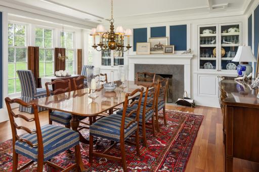 Formal dining offers an intimate feeling while being able to entertain large groups.