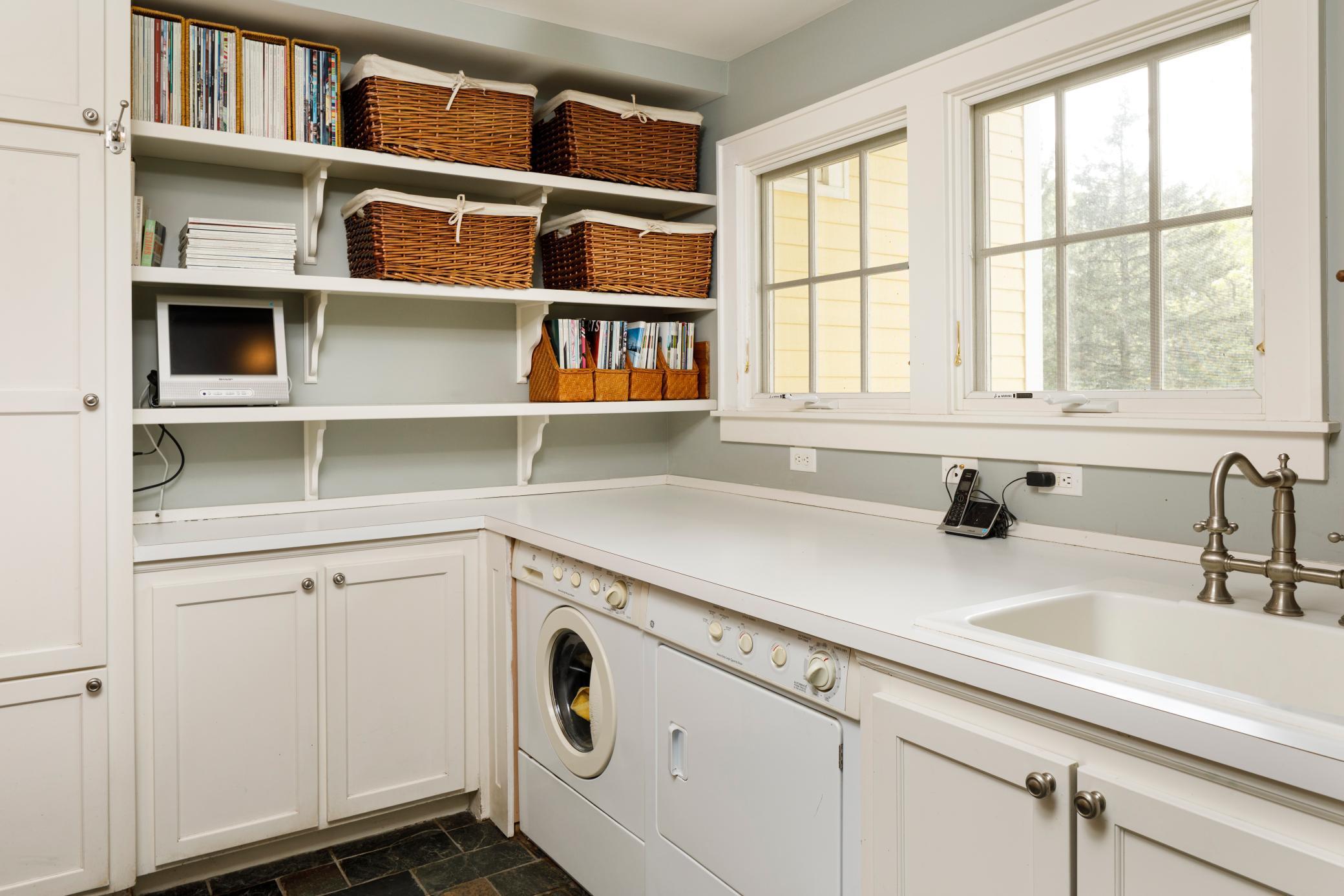 One of two laundry rooms in the primary residence.