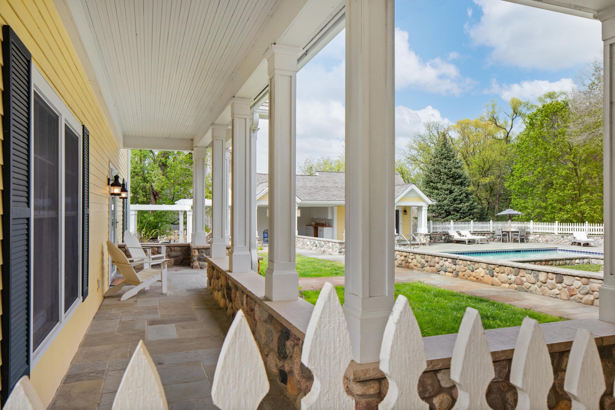 Front porch of guest house