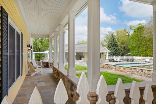 Front porch of guest house