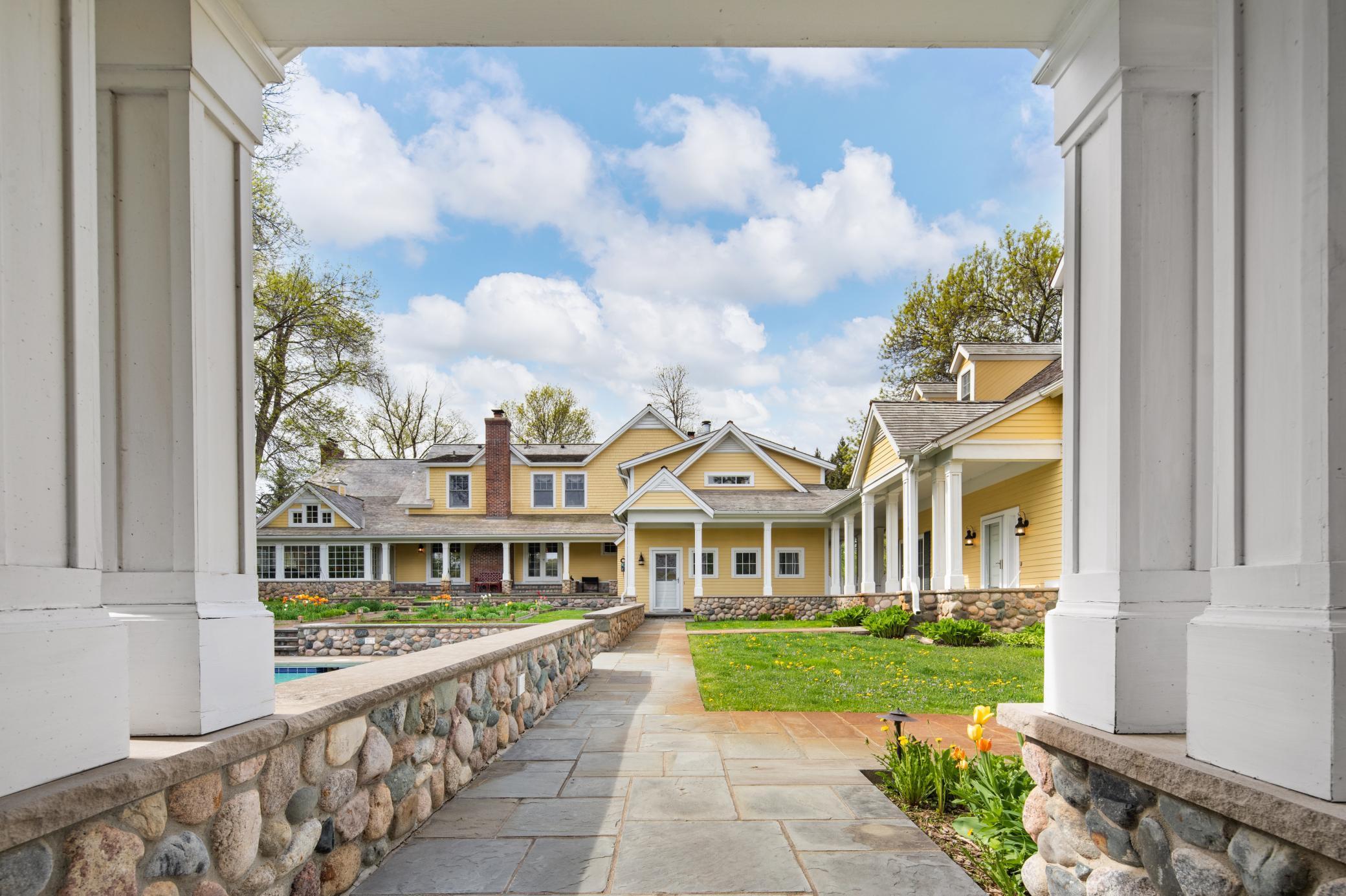 Stroll through your own private courtyard.