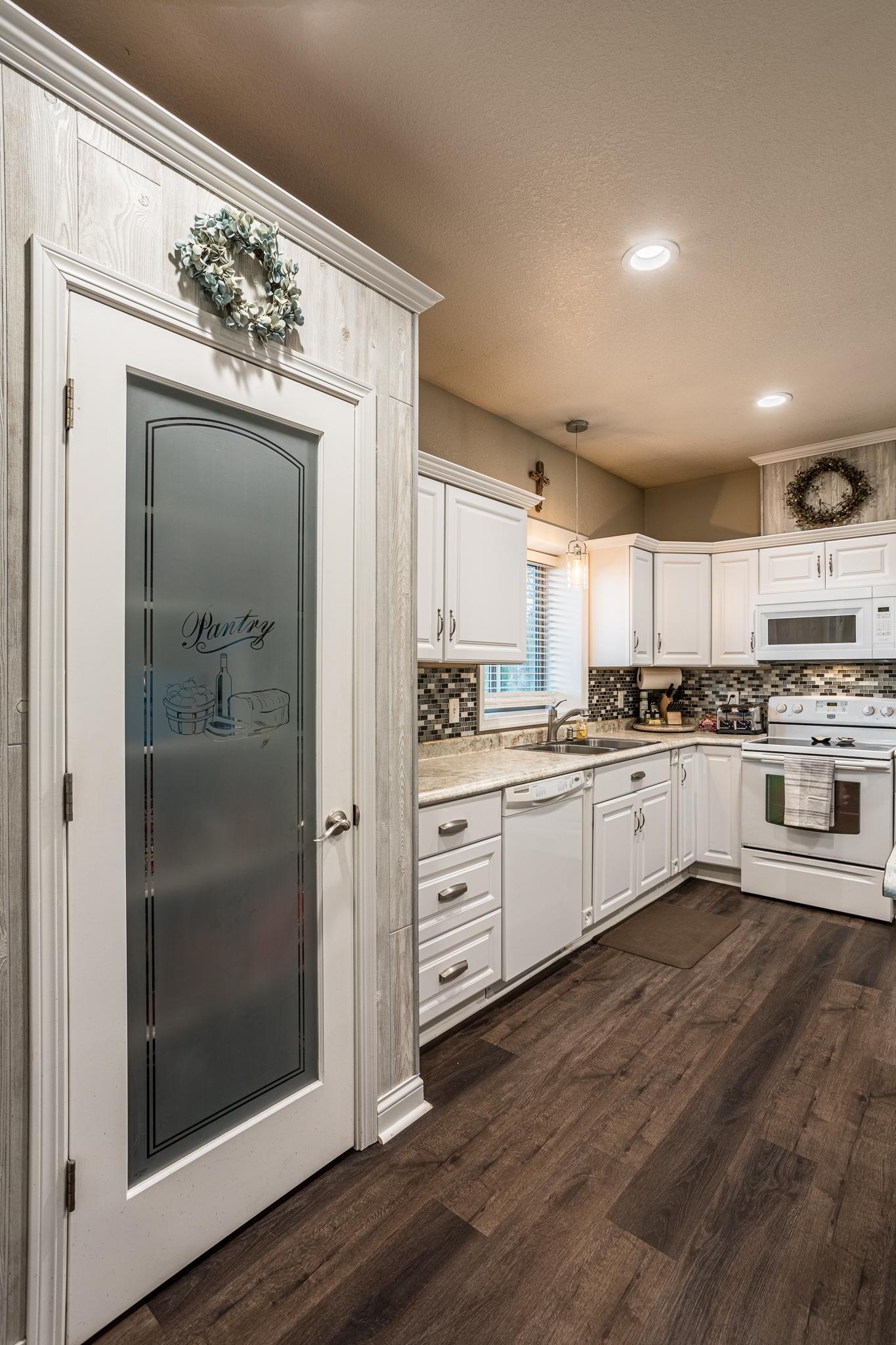 Large pantry and sink area