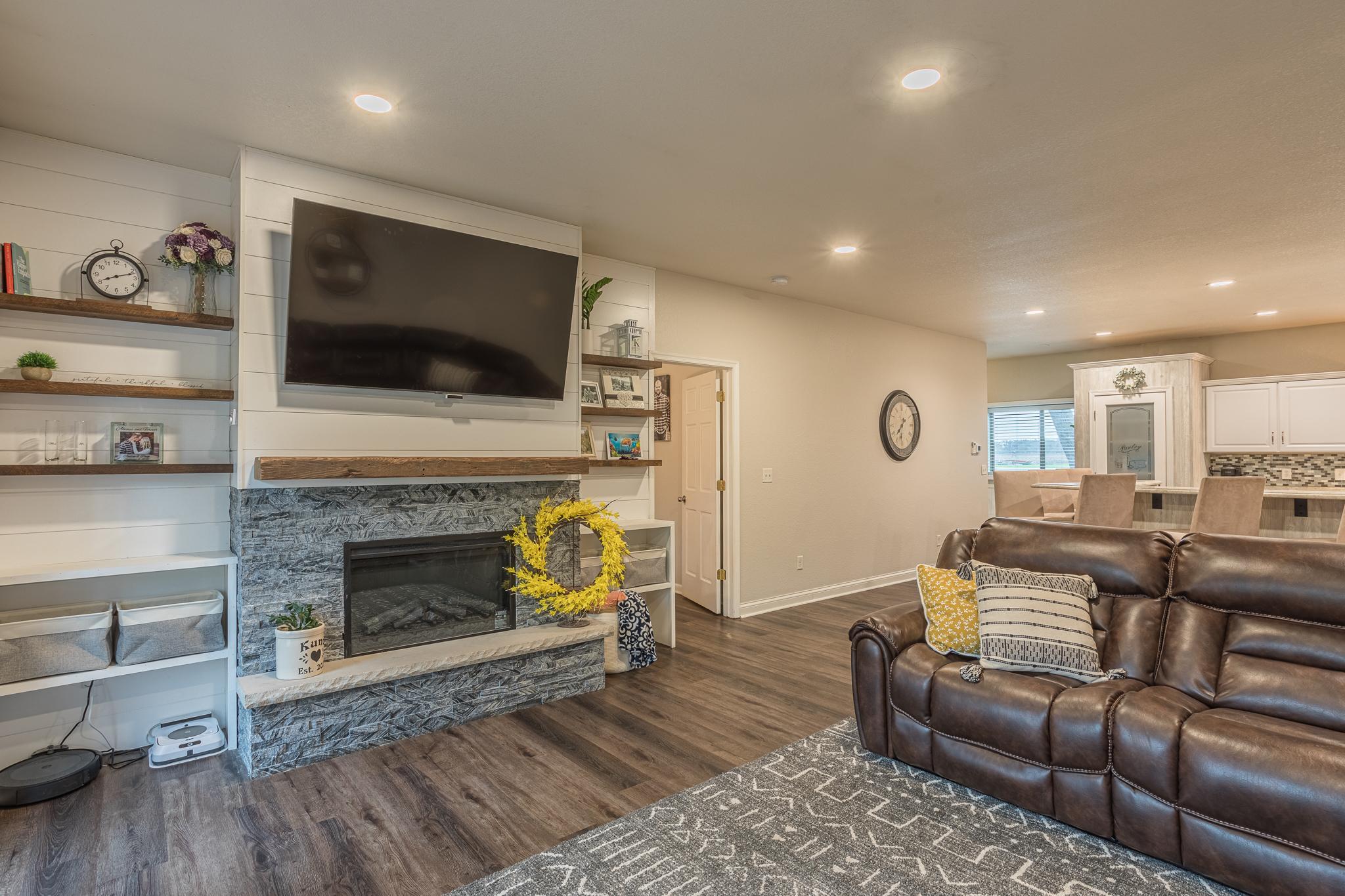 New gas fireplace
