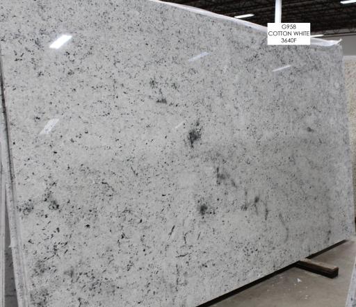 Granite Counters for Bathrooms & Laundry - Cotton White