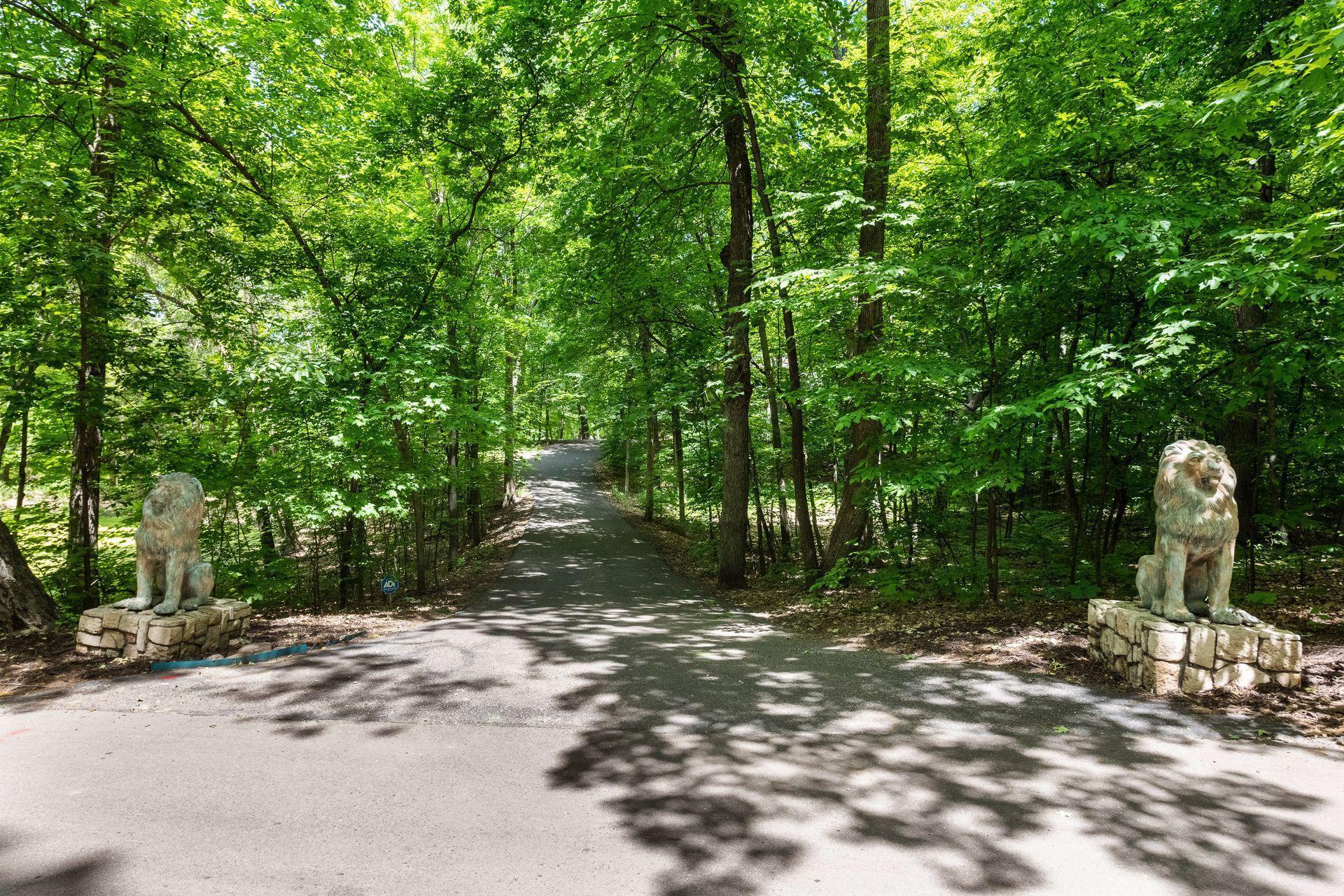 Long driveway to home providing privacy.