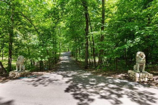 Long driveway to home providing privacy.