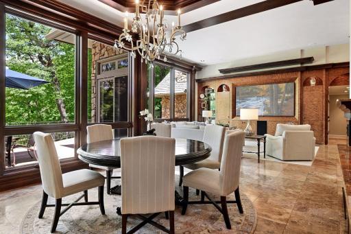 Informal dining area