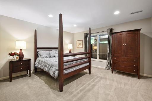 Lower level bedroom.