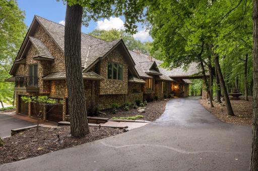 Drive right up to the front door on the circular drive.