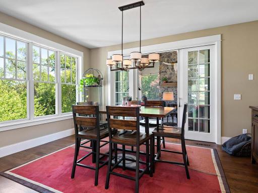 Adjourn from dinner to your stunning vaulted screened porch. 244 Broadway Ave N Wayzata MN 55391