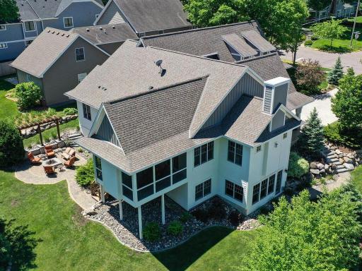 This high angle view is taken from the NE corner of the grounds. 244 Broadway Ave N Wayzata MN 55391