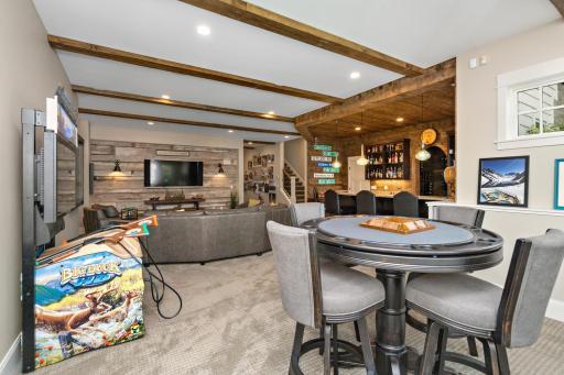 Gaming Area and walkout to north side of home and direct access to back yard. 244 Broadway Ave N Wayzata MN 55391