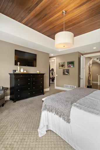 Adorned by this gorgeous wood inlaid box vault. 244 Broadway Ave N Wayzata MN 55391