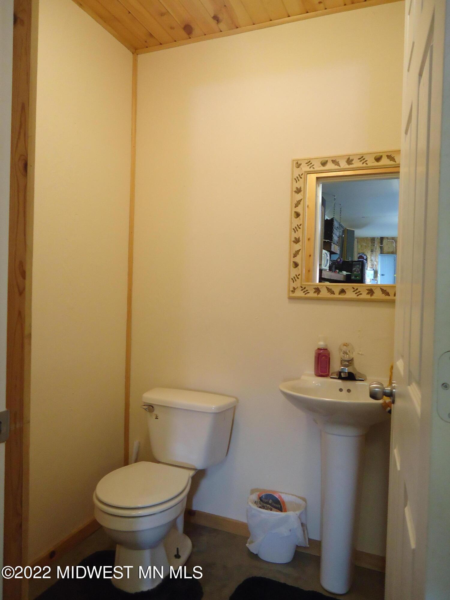 Half Bath in Attached Garage