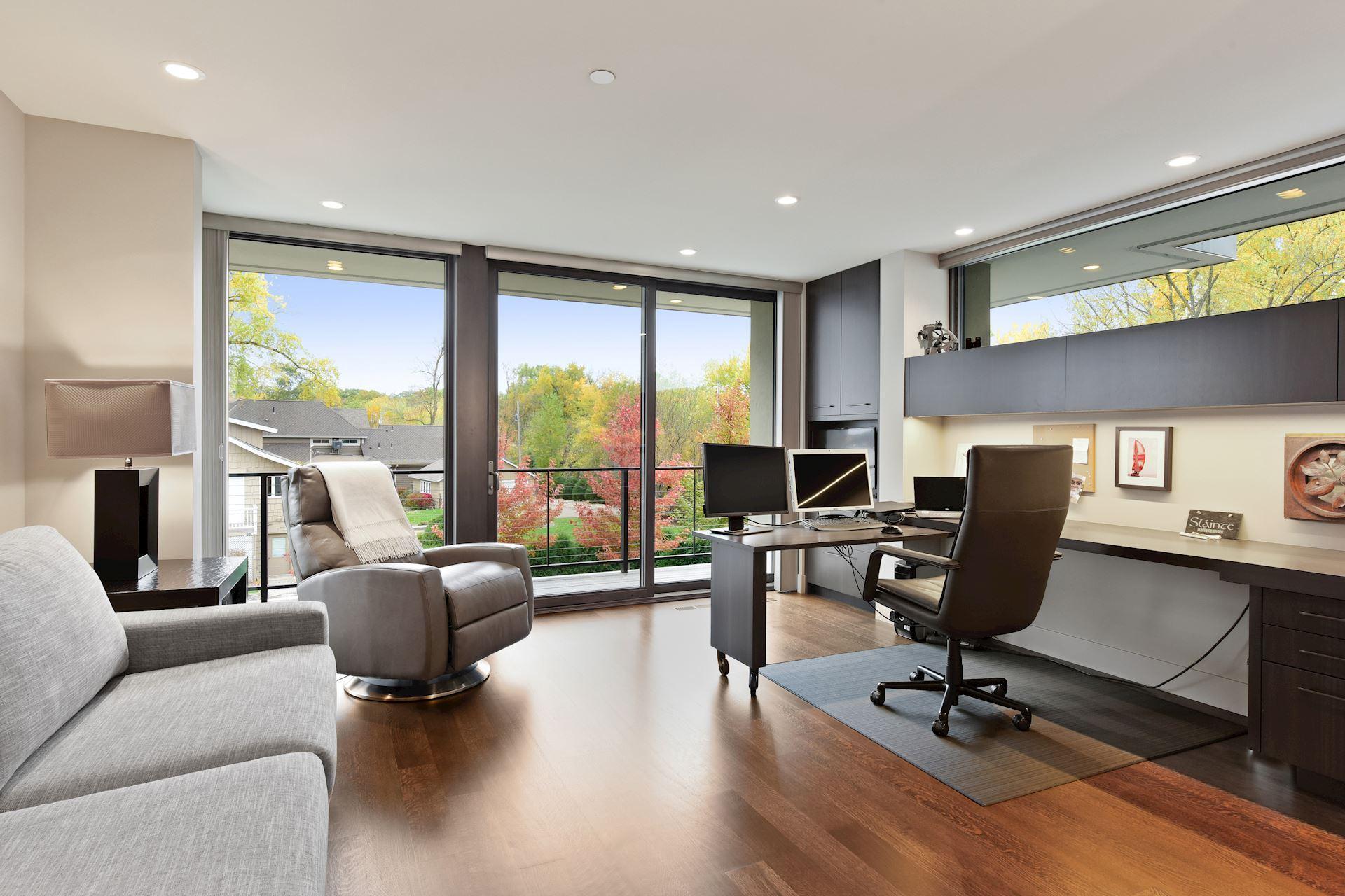 3rd bedroom unsuite, currently used as an office, deck and again, lake views