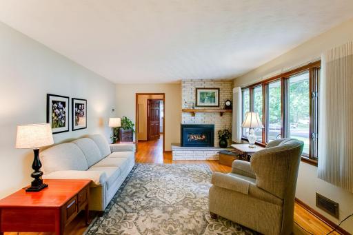 Photo for 3972 Wisconsin Avenue N, New Hope, MN 55427 - Listing #6222379 Inviting living room w/ stunning gas fireplace!