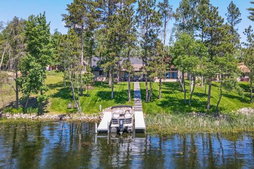 Just under 1 acre of land with 100 feet of shoreline on Rush Lake within a few steps from the back door.